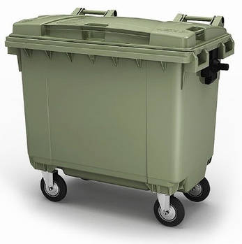 Контейнер для сміття, пластиковий, об'єм 660 л., фото 2