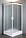 Квадратна душова кабіна з піддоном 90х90 см Eger Viz 599-005 профіль білий/скло Zuzmara, фото 9