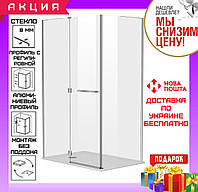 Душевая кабина 120x80 см прямоугольная без поддона Eger Megerka 599-330TR/1L распашная дверь