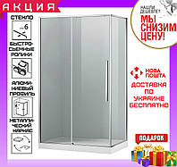 Душевая кабина прямоугольная 120x80 см двери раздвижные Eger A LANY 599-550 с поддоном