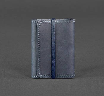 Шкіряний кард-кейс 1.1 (синій)