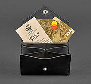 Шкіряний кард-кейс 3.0 з мандалою (чорний), фото 3