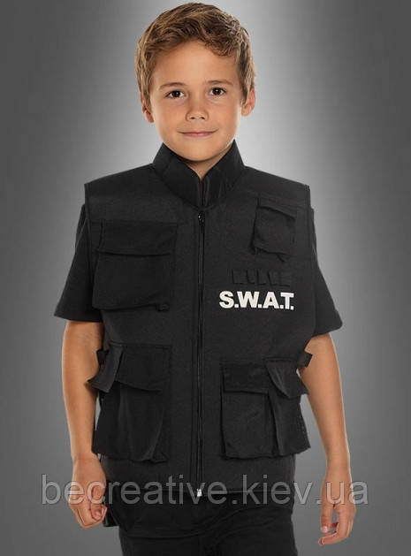 Дитячий карнавальний жилет спецназа SWAT