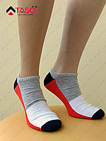 Шкарпетки чоловічі Taso 107 укорочені з бавовни Червоний з меланжевым, 29 / XL / 44-46