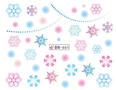 Новорічні наклейки на нігті BN-661, фото 1