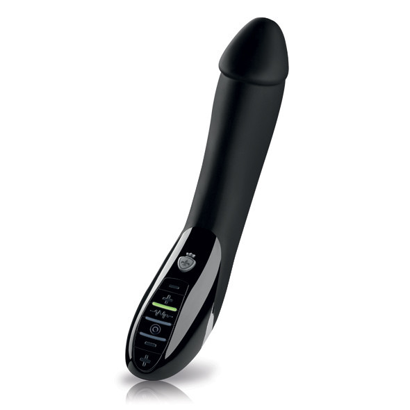 Вібратор з реалістичною голівкою і електрорежимами Mystim Tickling Truman eStim Vibrator Black