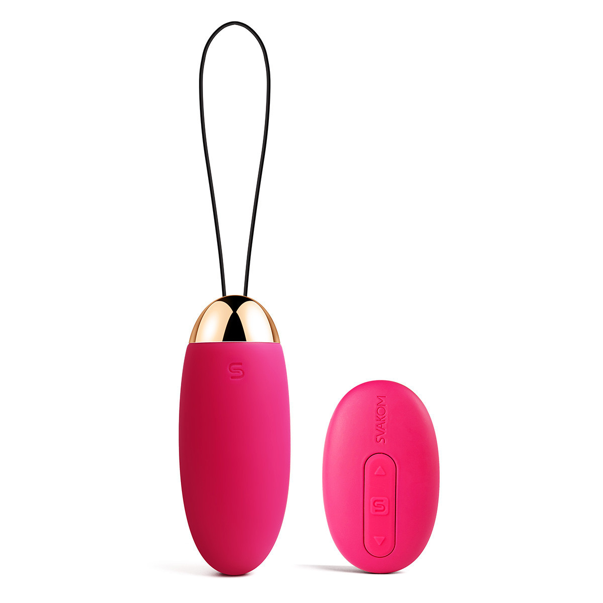 Віброяйце з бездротовим пультом управління Svakom Saue Vibrating Egg Plum Red