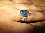 Срібне кільце з кіанітом, розмір 18, фото 4