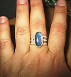 Срібне кільце з кіанітом, розмір 18, фото 2