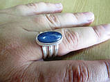 Срібне кільце з кіанітом, розмір 18, фото 7