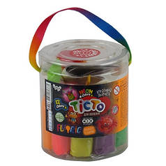 Тісто для ліпки 12+1кол туба FLUORIC Danko Toys укр TMD-FL-12-01U