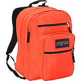Великий рюкзак JanSport Big Student Backpack Fluorescent Red - Black Label, фото 2