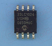 Память EEPROM 128x8 Microchip 25LC1024-I/SM SOP8