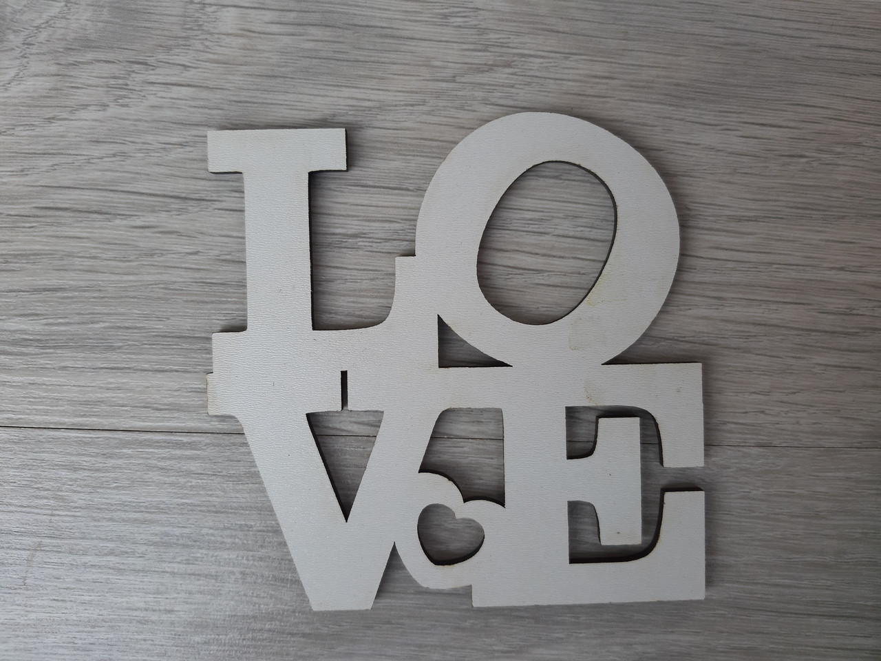 Слово ламіноване в подарункову коробку "Love"