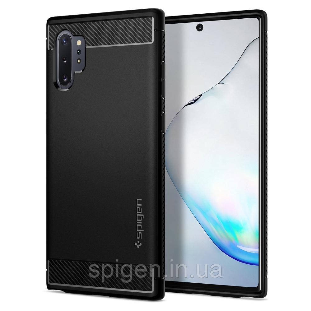 Чохол Spigen для Samsung Galaxy Note 10 Plus / 10 Plus 5G Rugged Armor, Matte Black