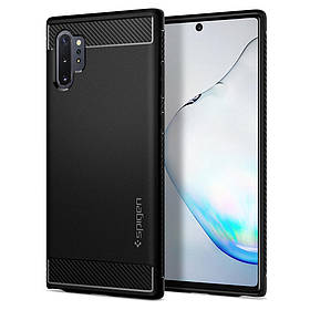 Чохол Spigen для Samsung Galaxy Note 10 Plus / 10 Plus 5G Rugged Armor, Matte Black