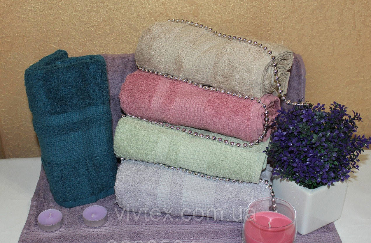 Рушник махровий 70х140 паковання 6 шт., фото 1