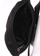Сумка-бананка на пояс Poolparty Bumbag Mesh Black, фото 4