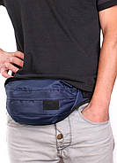 Сумка-бананка на пояс Poolparty Bumbag Oxford Dark Blue, фото 4
