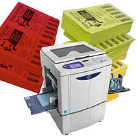 Різографія на кольоровому папері