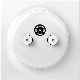 Розетка телевізійна/супутниковий FIBARO Walli N TV-SAT Outlet — FGWTFEU-021
