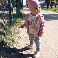 Дитячий спортивний костюм для дівчинки Baby Band Італія 2511 Рожевий  ⁇  сірийБілий весняний осінній