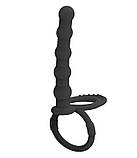 Анально-вагінальна насадка з кільцями для подвійного проникнення Balls, фото 5