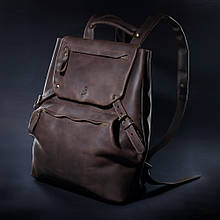 Рюкзак міської чоловічої ручної роботи "Trip" із натуральної шкіри Crazy Horse