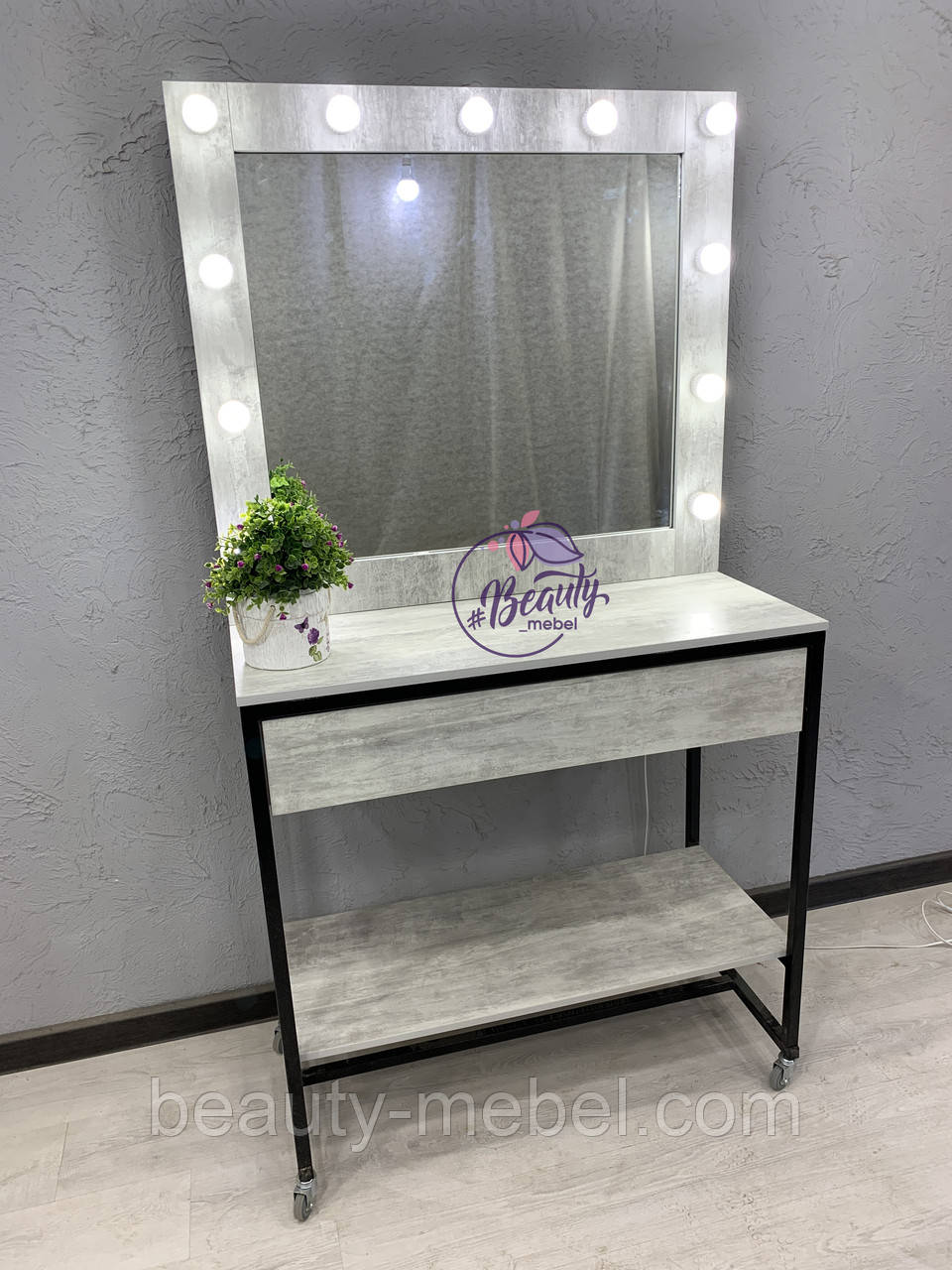 Визажный столик у стилі loft, колір урбан лайт, фото 1