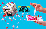 Открытка взрыв Woow cube Лучшему папе взрывающаяся pop up коробка оригинальный подарунок папе на день отца, фото 2