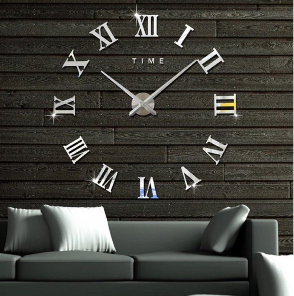 60-130 см, годинник настінний 3d diy clock, 3d годинники настінні великі, годинник на стіну для офісу, стильні настінні годинники,