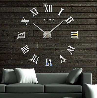 60-130 см, годинник настінний 3d diy clock, 3d годинники настінні великі, годинник на стіну для офісу, стильні настінні годинники,