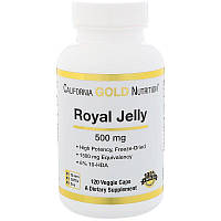 Маточное молочко California GOLD Nutrition "Royal Jelly" 500 мг (120 капсул)