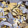 Конфеті-Метафан ЛК601 Золото-срібний 2х6 1кг, фото 2