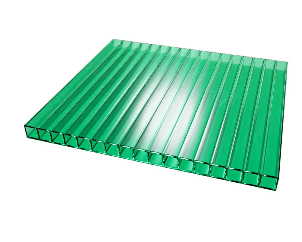 Стільниковий полікарбонат ТМ Oscar 6мм зелений 2100х6000мм