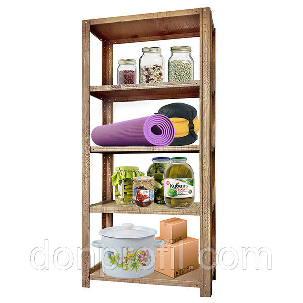 Стелаж металевий під дерево 700*300 для будинку, балкону, дачі, офісу 1800 / 5, фото 1