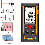 Лазерна Рулетка далекомір SW-TG50 призначена для вимірів відстані, об'єму і площі, периметра, фото 2
