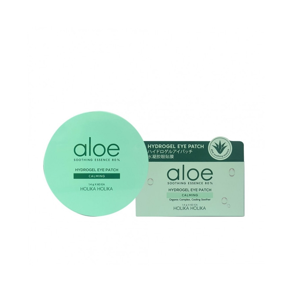 Зволожуючі гідрогелеві патчі під очі Holika Holika Aloe Soothing Essence 80% Hydrogel Eye Patch 84 г, фото 1
