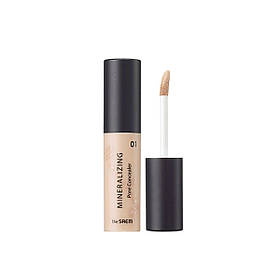 Кремовий консилер для обличчя з ефектом маскування пор The Saem Mineralizing Pore Concealer 01 Clear Beige 4