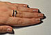 Срібна каблучка з накладками з золота, фото 5