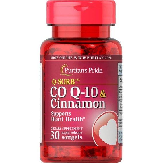 Puritan's Pride CO Q-10 & Cinnamon 30 капс
