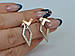 Срібні сережки-гвоздики, фото 9