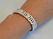 Срібний браслет з золотими пластинами, фото 2