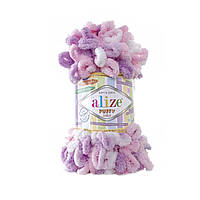 Alize PUFFY COLOR (Пуффі Колор) № 6051 (Пряжа, нитки для в'язання руками)