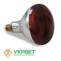 Інфрачервона лампа 175 Вт для обігріву тварин, тонке загартоване скло із захисною плівкою, Bongbada