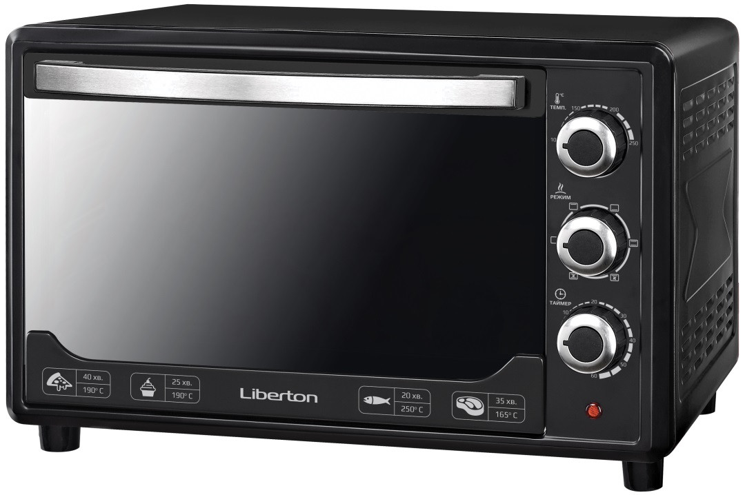 Електродуховка LIBERTON LEO-480 Black Mirror