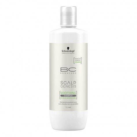 Заспокійливий шампунь для сухої та чутливої шкіри голови SCHWARZKOPF Scalp Genesis Soothing Shampoo 1000 мл, фото 1