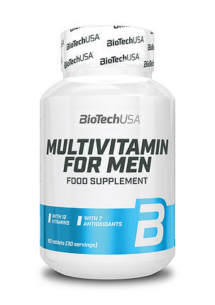Вітаміни для чоловіків BioTech USA Multivitamin for Men 60 таб., фото 1