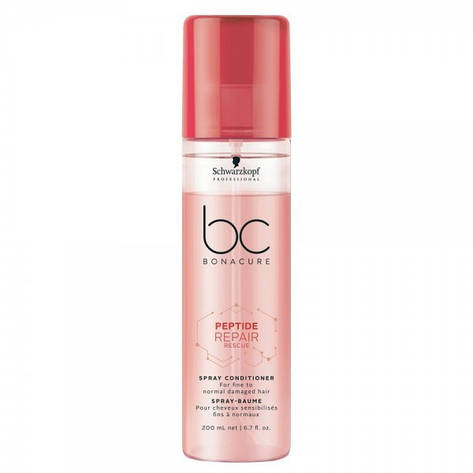 Відновлювальний спрей-кондиціонер SCHWARZKOPF BC Peptide Repair Rescue Spray Conditioner 200 мл, фото 1