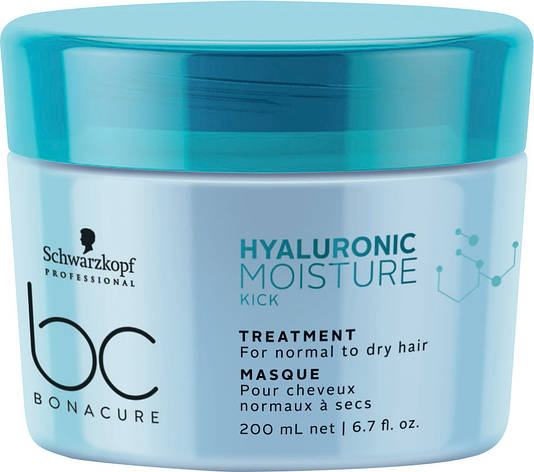 Зволожувальна маска SCHWARZKOPF BC Hyaluronic Moisture Kick Treatment 200 мл, фото 1